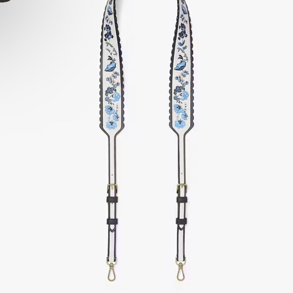 KATE SPADE ♠️ 4pcs TOP HANDLE NAVY TOTE, POUCH, CROSSBODY STRAP, CARD CASE. 💙🤍 - Picture 11 of 16